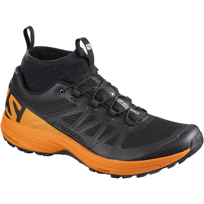 Chaussures De Trail Running Salomon Homme Noir / Orange - Salomon XA ENDURO - France (3524-PDFOX)